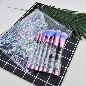 7pcs Crystal Makeup Brushes Kit + Case
